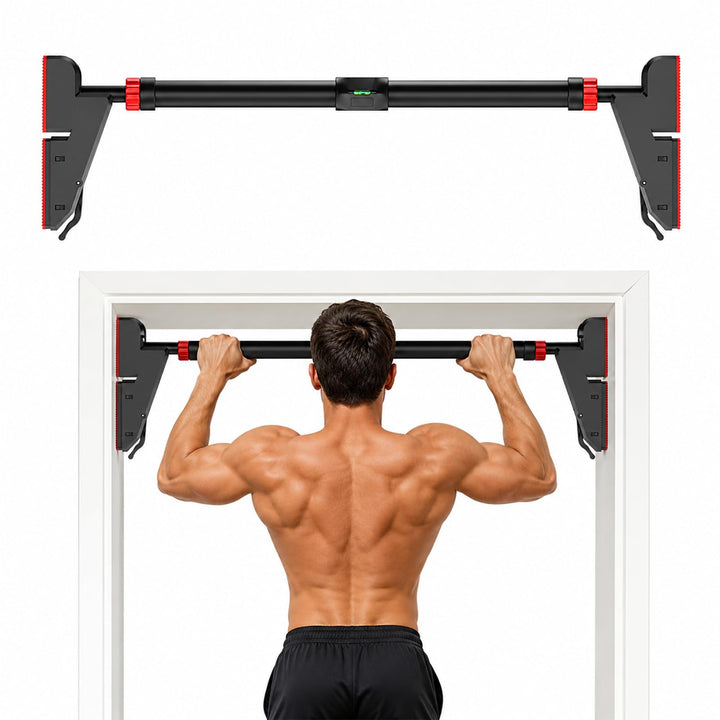 Klimmzugstange Türrahmen Ohne Schrauben, Verstellbare Pull Up Bar 30''-37'' für Tür & Wand, Tragkraf