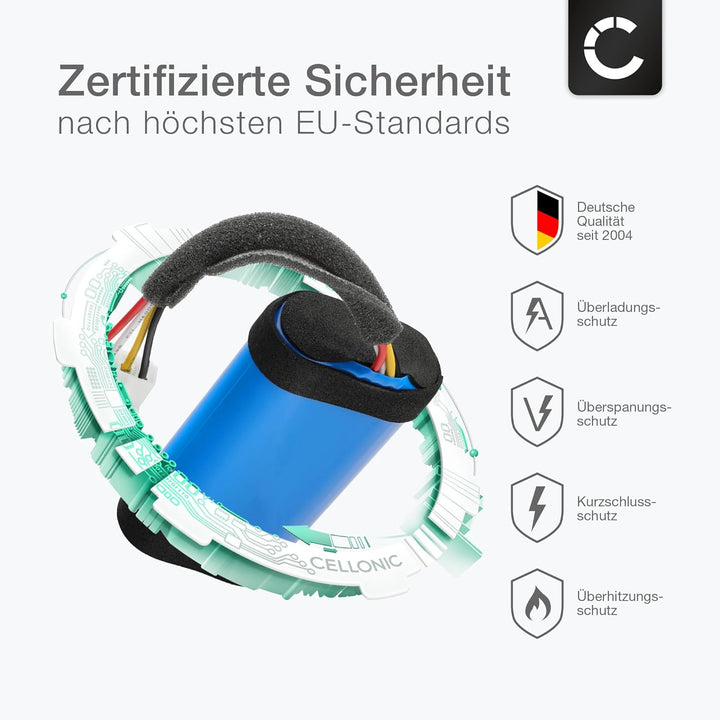 CELLONIC 1x Akku für Lautsprecher Kompatibel mit JBL Flip 5 Eco Edition, Flip 5 Ocean, SUN-INTE-152