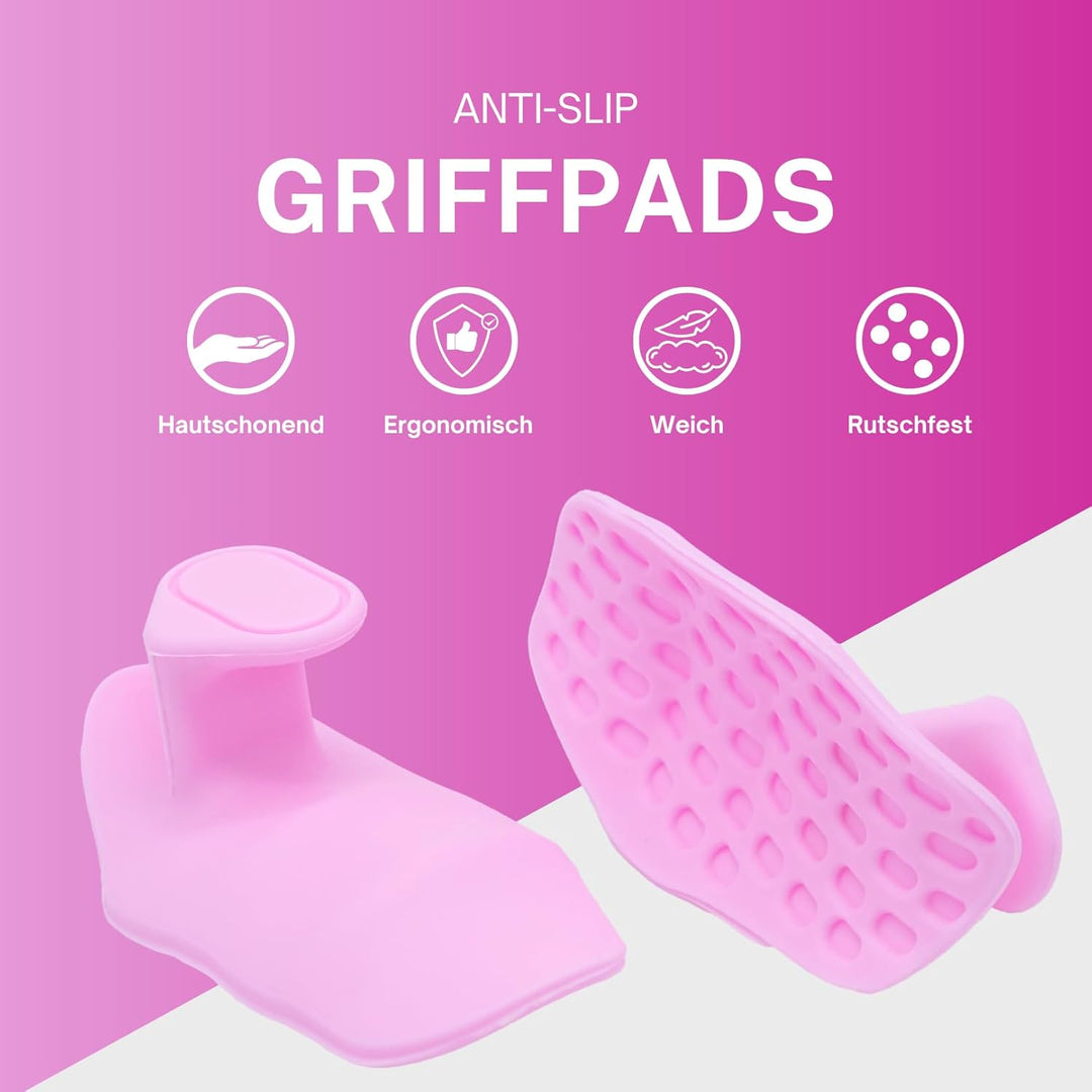 Anti Slip Gym-Grips – Rutschfeste Griffpads zur Hornhautvermeidung bei Krafttraining, Klimmzügen, Ha