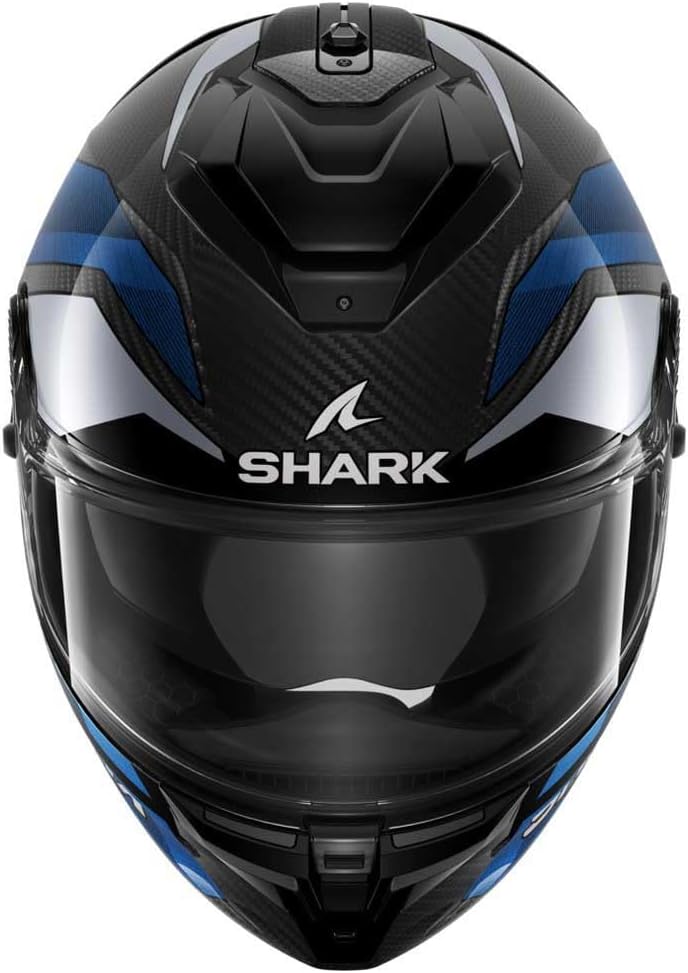 Shark Spartan GT Pro Ritmo Carbon Carbon Blue Chrom DBU Full Face Helmet, M