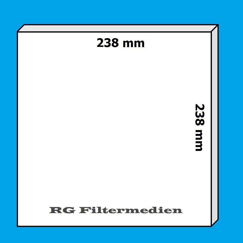 10 Ersatzfilter Limodor Compact | 238x238 mm | Filterklasse ISO Coarse 50%/G3 | Filterstärke 18-20 m