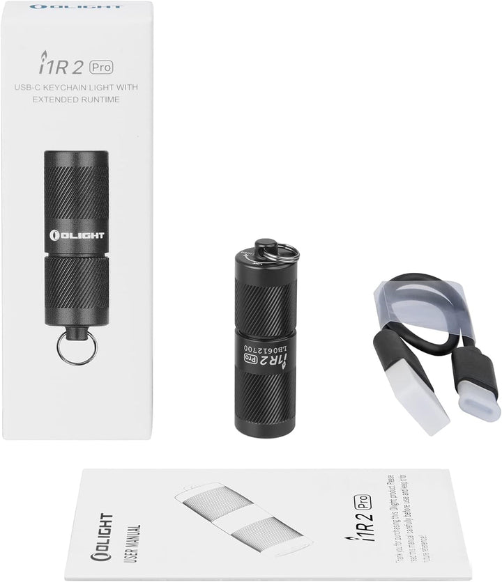 OLIGHT I1R II Pro EOS Mini LED Taschenlampe 180 Lumen Superhelle USB-Aufladbare Taschenlampe Schlüss