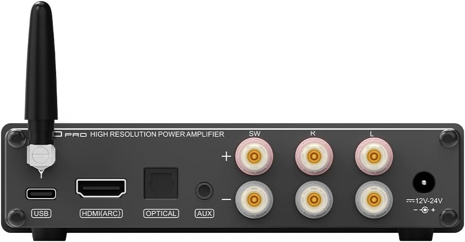 S.M.S.L A50 Pro Verstärker,LPF&amp;HPF,2.1 Kanal Audio Verstärker,100W Bass Ausgangsleistung, HiFi Bluet