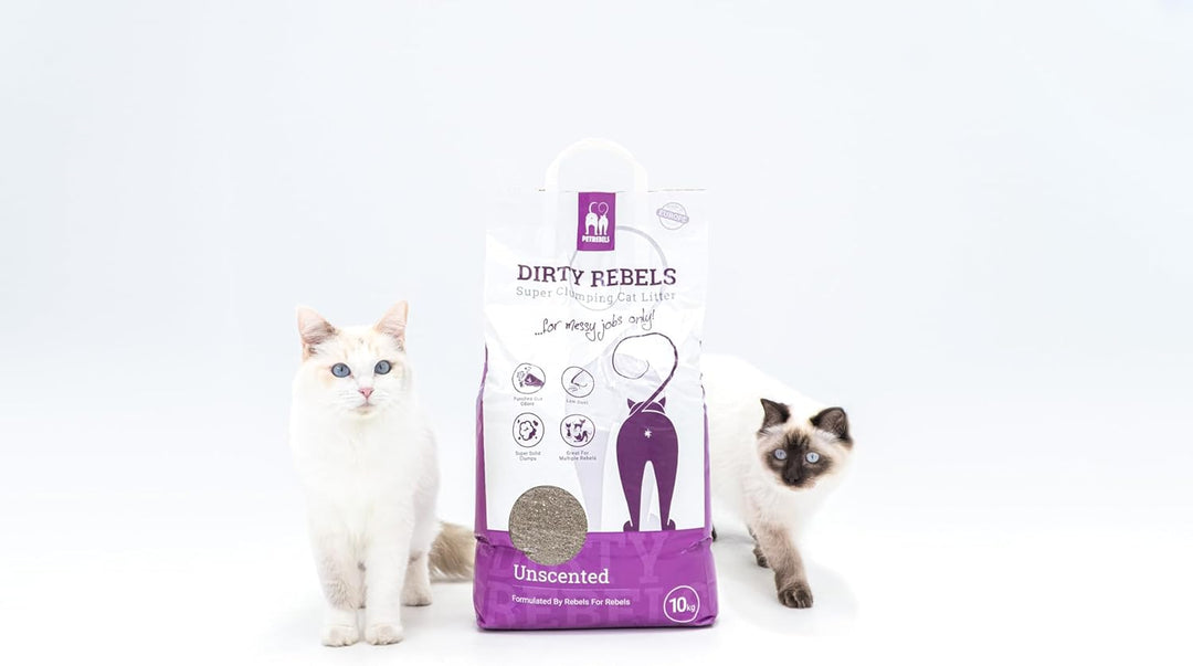 Petrebels Katzenstreu Dirty Rebels, 2X 10 Liter, ohne Duft/Duftneutral, 100% Natürlich, 2er-Pack Unp
