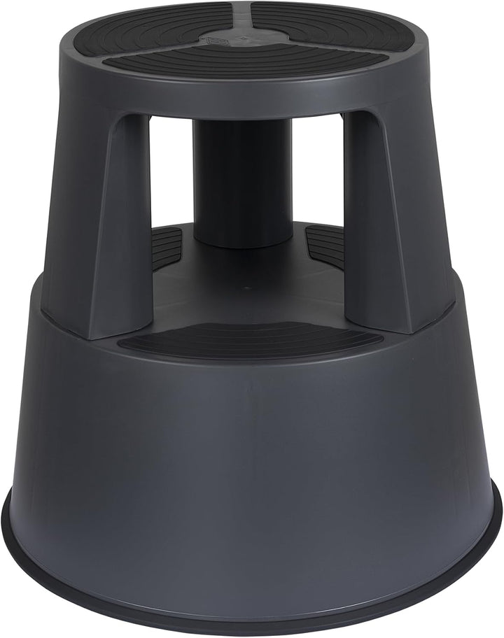 WEDO Rollhocker Super Step – robuster Tritthocker aus bruchfestem Kunststoff, TÜV/GS-geprüft nach EU