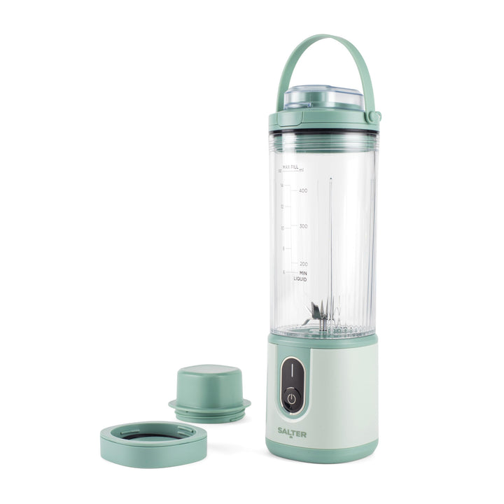 Salter ActiBoost Kabelloser Tragbarer Mixer – 450 ml, Pulsfunktion, 40-Sekunden-Countdown, BPA-frei,