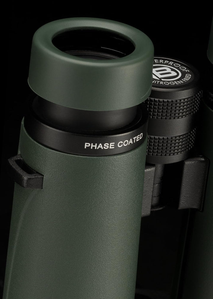 Bresser Fernglas Pirsch 10x42 mit hochwertiger Phasenvergütung und Schutzgasfüllung, wasserdicht, 10
