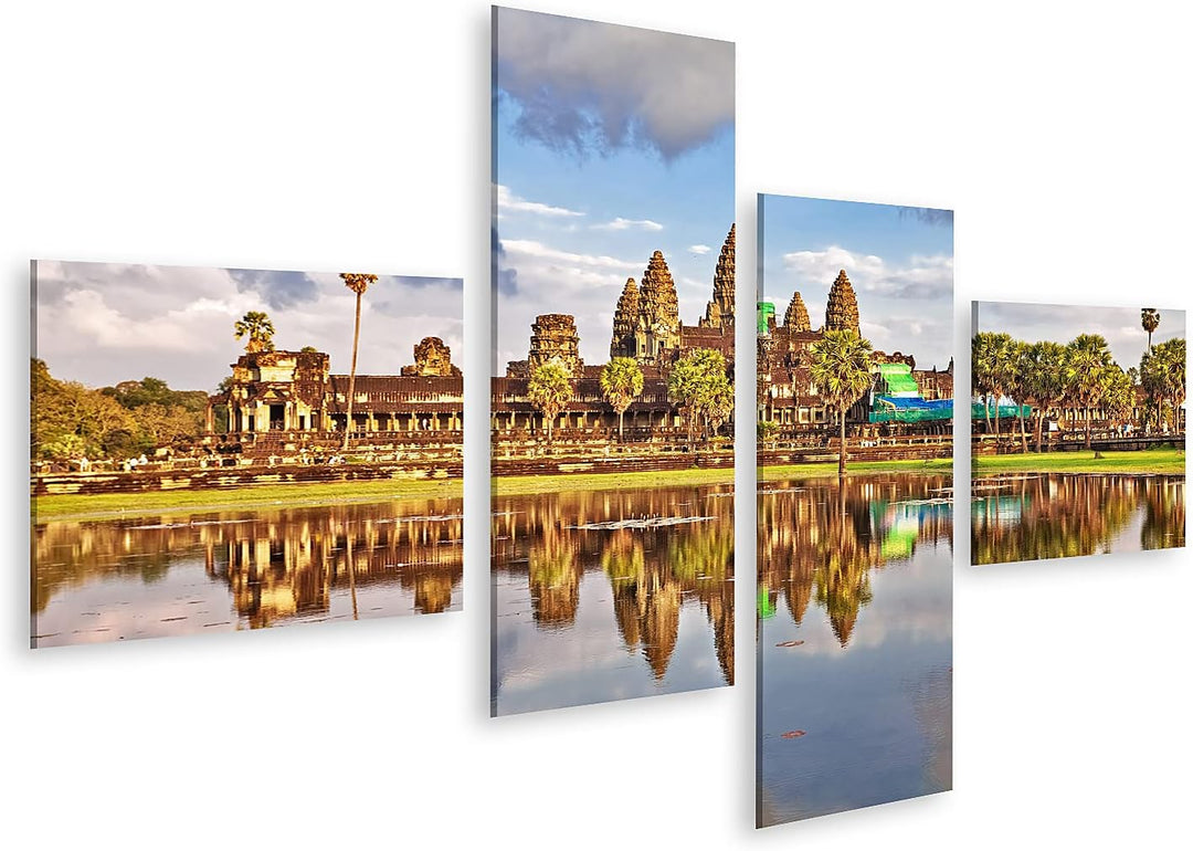 islandburner Bild auf Leinwand Angkor Wat Tempel Siem Reap Kambodscha Bilder Wandbilder Poster Leinw