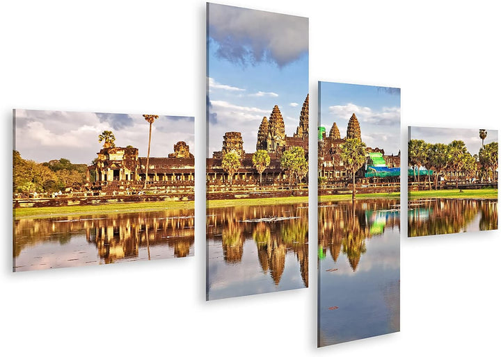islandburner Bild auf Leinwand Angkor Wat Tempel Siem Reap Kambodscha Bilder Wandbilder Poster Leinw