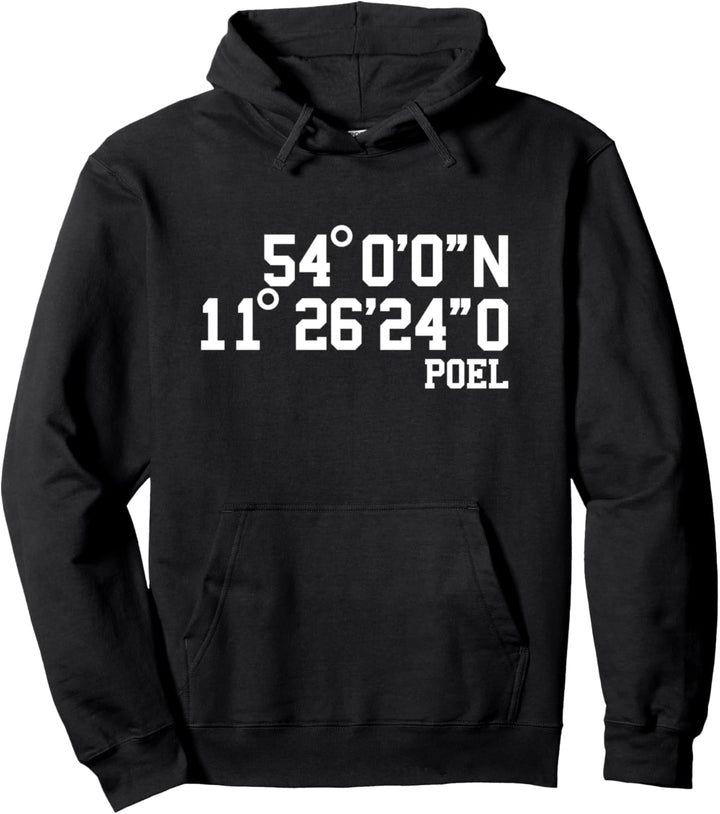 Poel Koordinaten Ostsee Insel Poel Urlaub Pullover Hoodie