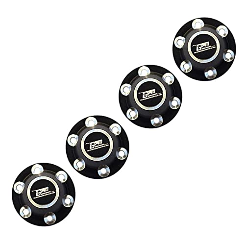 GPM Racing Aluminium Wheel Lock (Silver Inlay Design) for Axial 1/6 SCX6 Jeep JLU Wrangler AXI05000-
