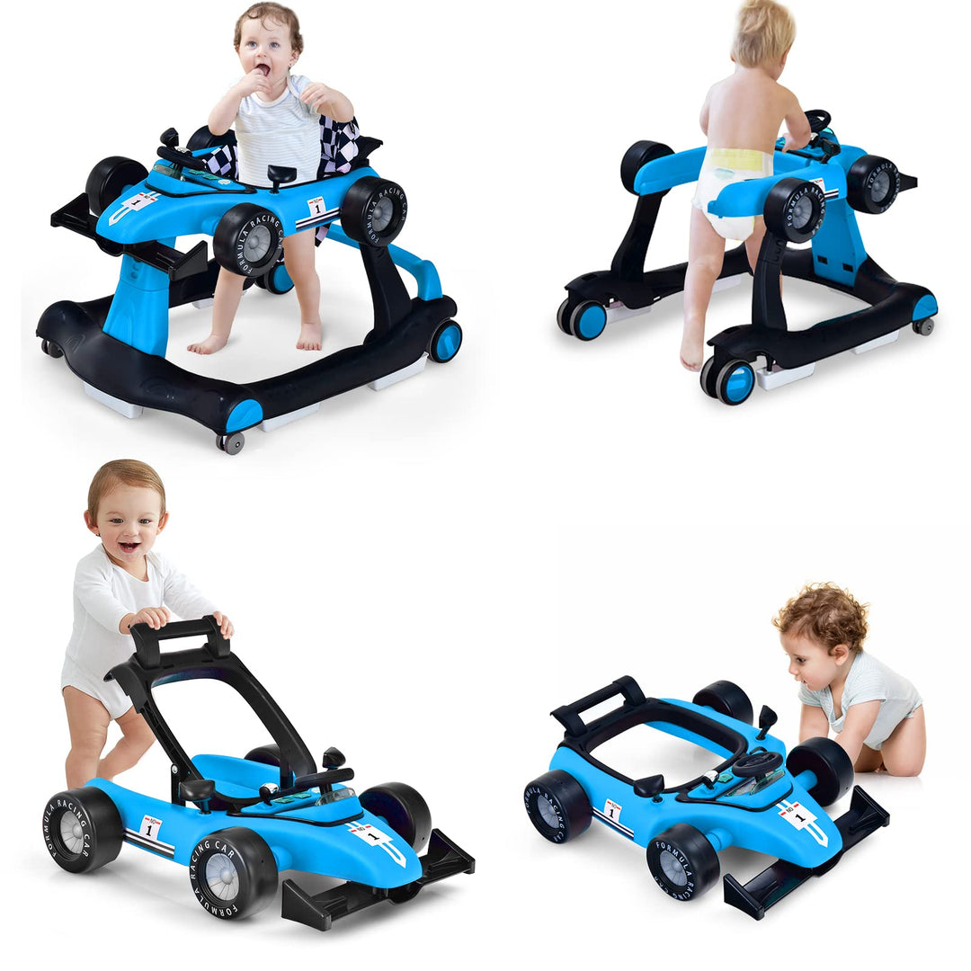 LIFEZEAL Lauflernhilfe Baby Höhenverstellbar &amp; Klappbar, 3 in 1 Babywalker, Baby Gehfrei ab 6 Monate