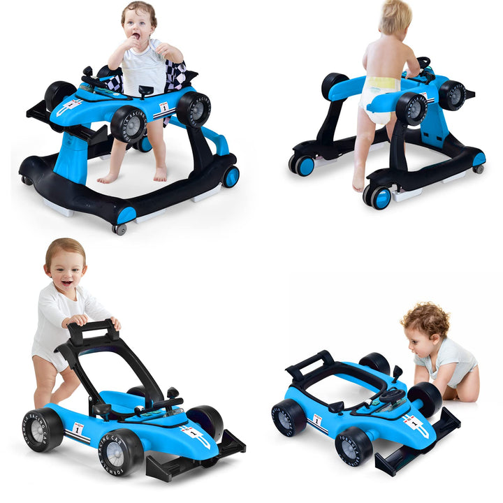LIFEZEAL Lauflernhilfe Baby Höhenverstellbar &amp; Klappbar, 3 in 1 Babywalker, Baby Gehfrei ab 6 Monate