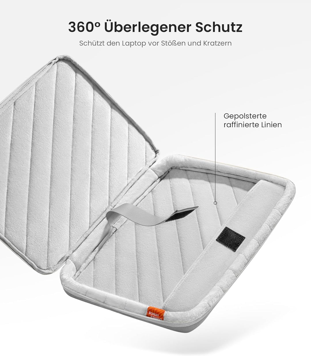 tomtoc 360° Tasche Hülle für Neu 13-Zoll MacBook Air 2025-2018 M4/M3/M2/M1, 13 Zoll MacBook Pro M2/M