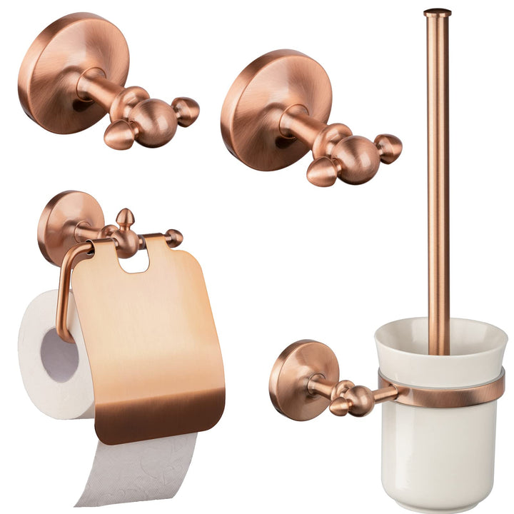 Unterputz Duschsystem Set Kupfer Rote Bronze Regendusche, Ares & Kronos:Bad-Accessoires Set, Bad-Acc