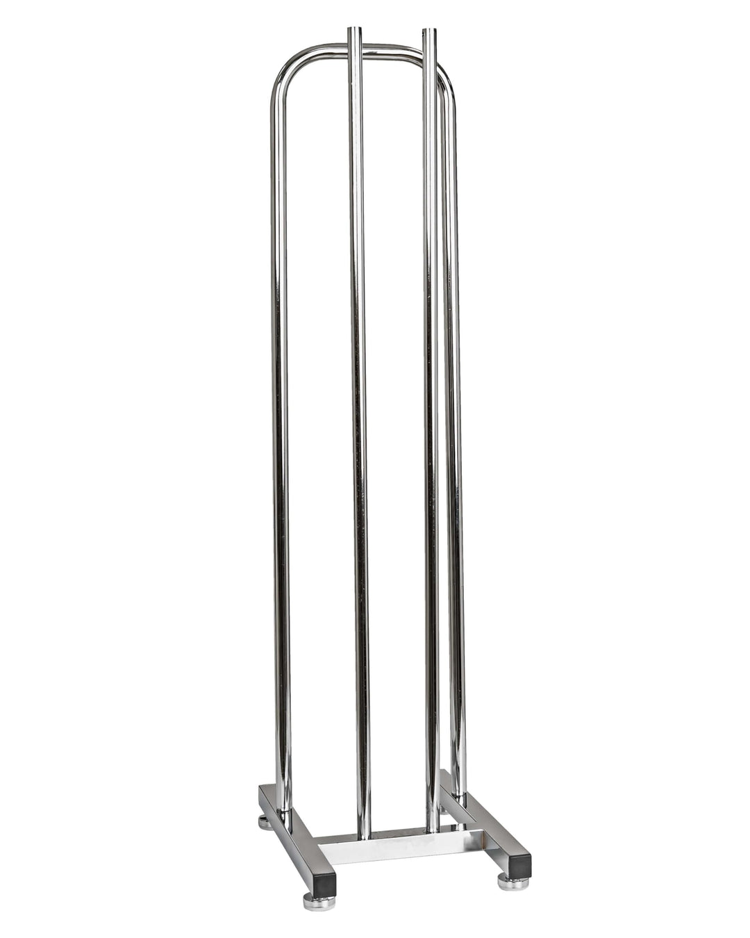 Kleiderbügelsammler für 85 Kleiderbügel, Kleiderbügelstapler H93 cm x B24 cm x T32 cm verchromt Klei