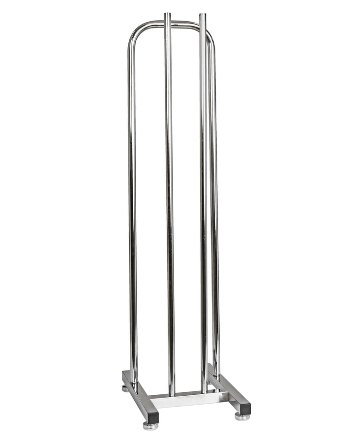Kleiderbügelsammler für 85 Kleiderbügel, Kleiderbügelstapler H93 cm x B24 cm x T32 cm verchromt Klei
