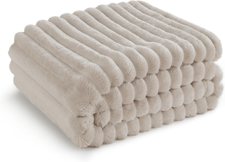 BEDSURE Kuscheldecke Flauschig Decke Fleecedecke – Weiche Warme Grobe Korddecke Gemütlicher Überwurf