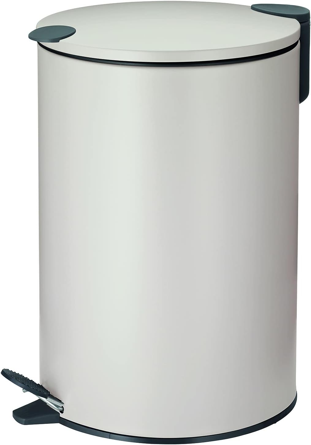 kela 10644 Treteimer mit Inneneimer 12 l, Geräuschloses Schliessen, Metall, Mats, Beige 12 l Beige,