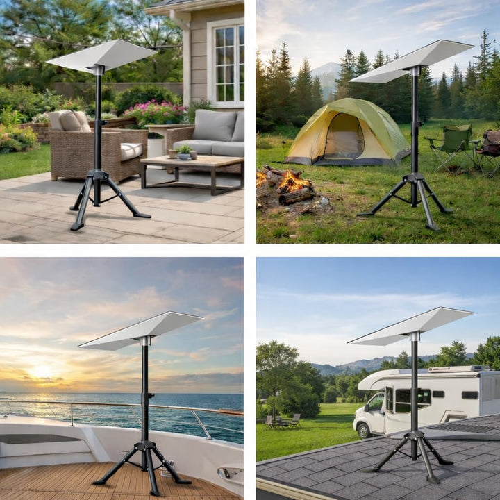 Starlink Gen 3 Stativhalterung, tragbarer Starlink Gen 3 Startivständer mit Rohradapter Gen3-Tripod,