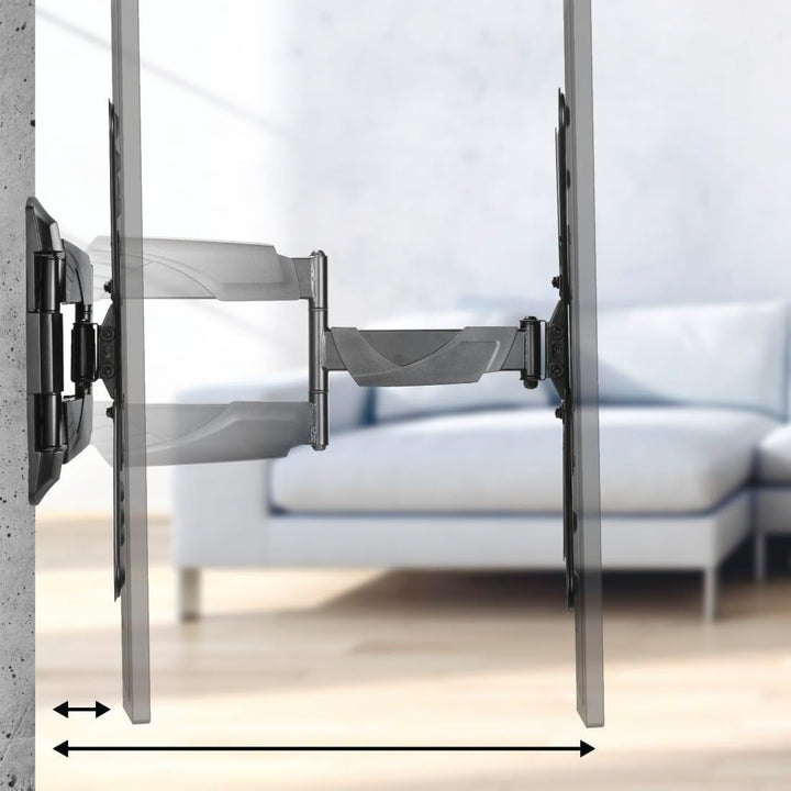Hama TV Wandhalterung schwenkbar, neigbar, ausziehbar (TV Wandhalterung 32-65 Zoll, VESA 75x75 bis V