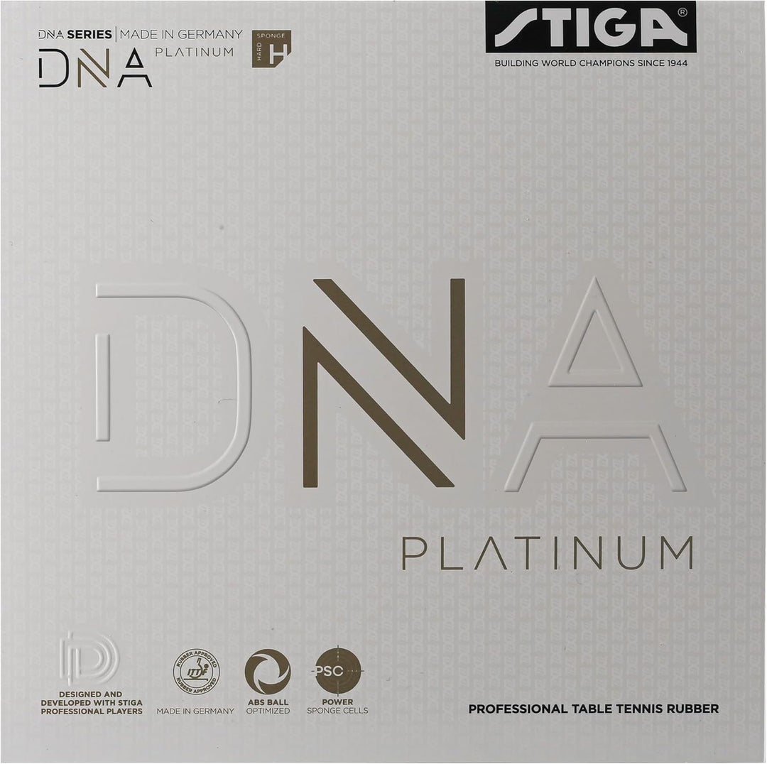 Stiga Unisex-Adult DNA Platinum H Tischtennisbelag 2.3 Schwarz, 2.3 Schwarz