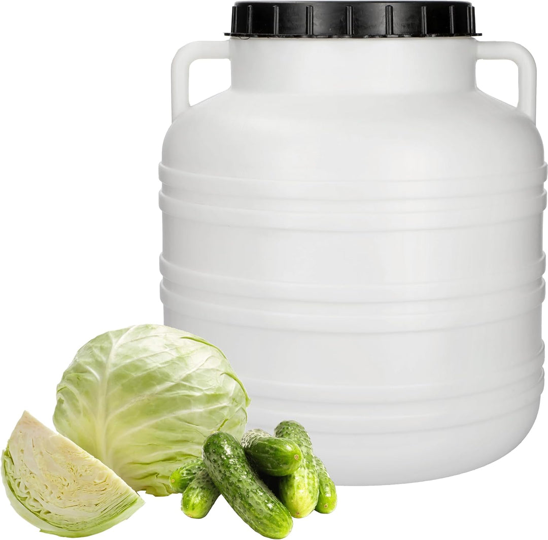 BROWIN Fass 20 Liter 360130 | Kunststofffass, Lebensmittelfass, Tonne, Wasserfass, Futtertonne, Gepä
