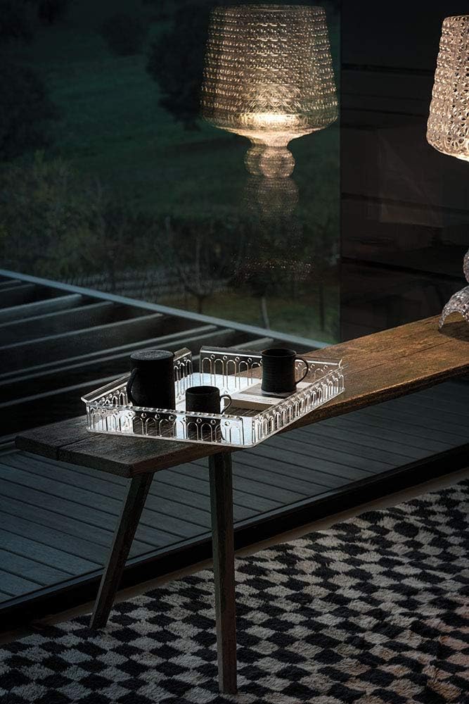 Kartell 0144109 Piazza Tablett, Durchgefärbtes oder transparentes thermoplastisches Technopolymer Ne