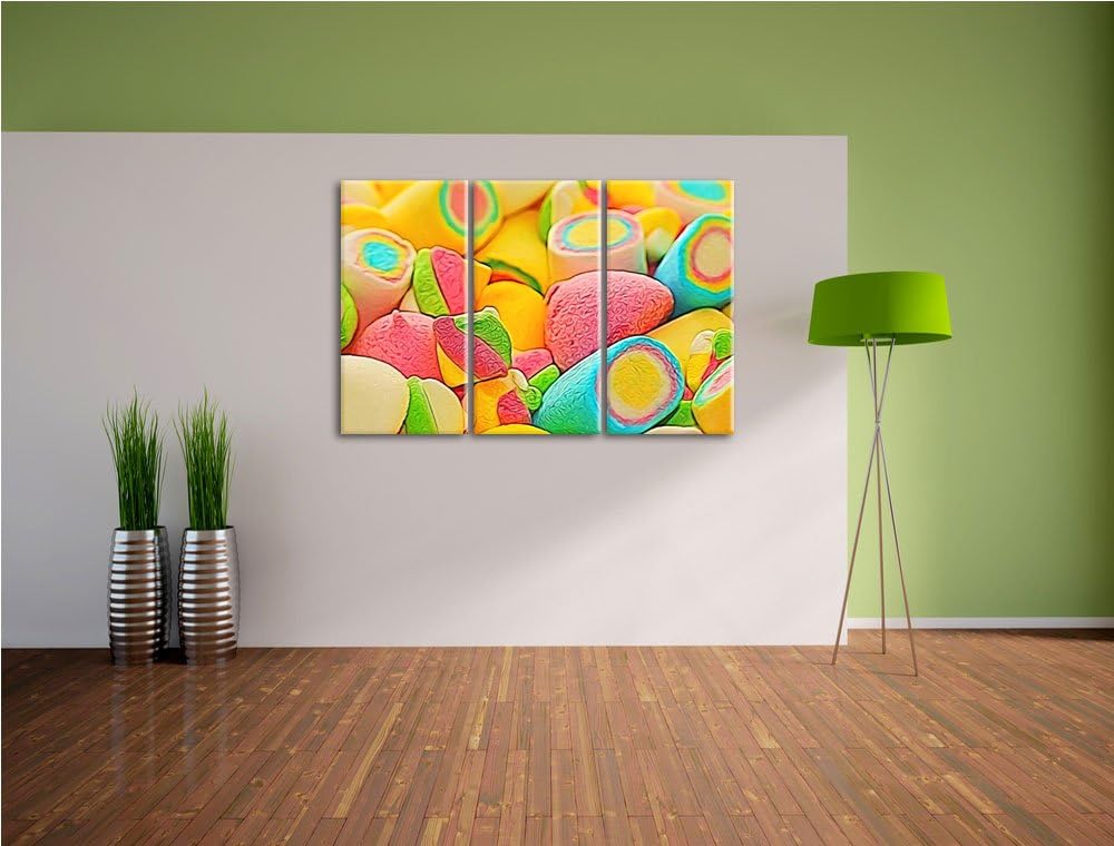 bunte Schaumsüssigkeiten NewArt 3-Teiler Leinwandbild 120x80 Bild auf Leinwand, XXL riesige Bilder f
