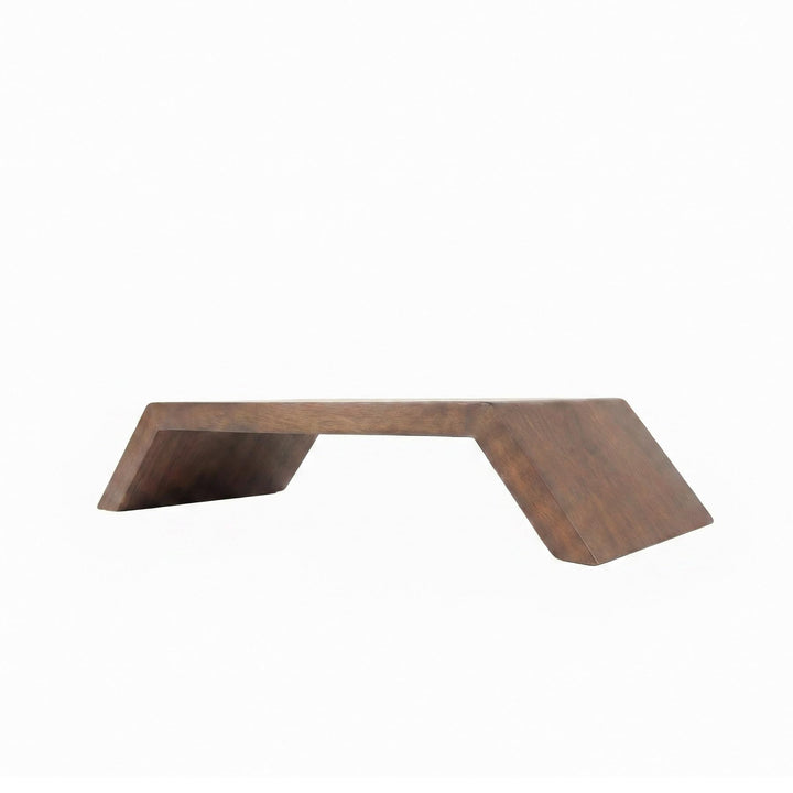 Riess Ambiente Massiver Monitorständer Gatsby - 50cm - braun - Mangoholz Laptoptisch | Unikat, indiv