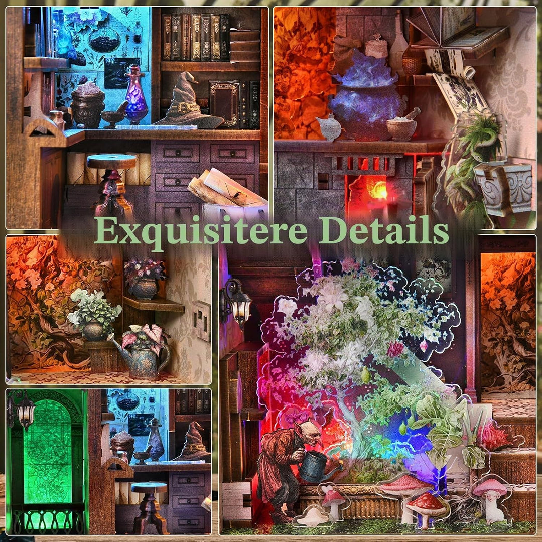 MiniCity DIY Book Nook Kit, Miniatur Puppenhäuser Haus Kit, Bookshelf Decor, Bücherecke, Booknook Hä