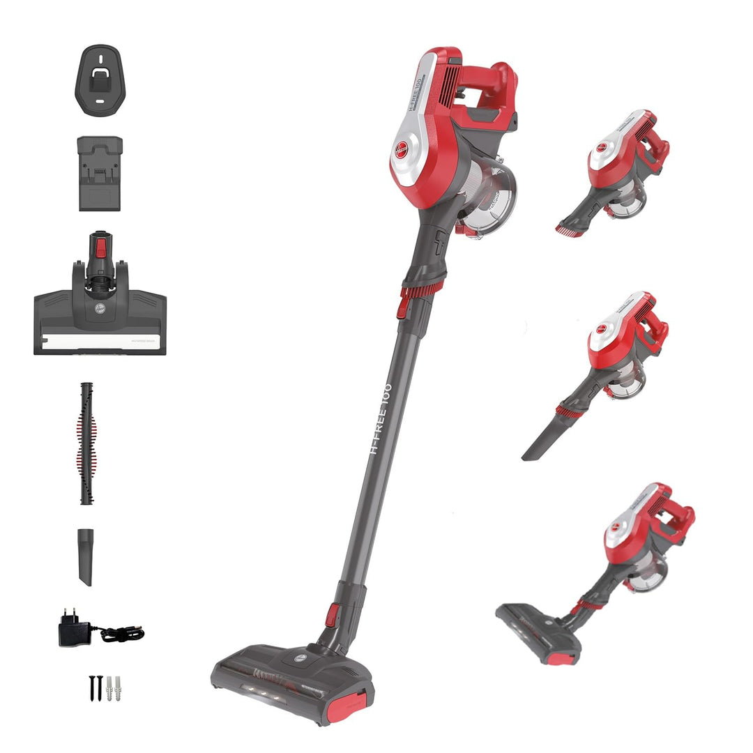 Hoover H-FREE 100 HOME Akku-Staubsauger ohne Beutel mit bis zu 40 Min. Laufzeit – kabelloser Staubsa