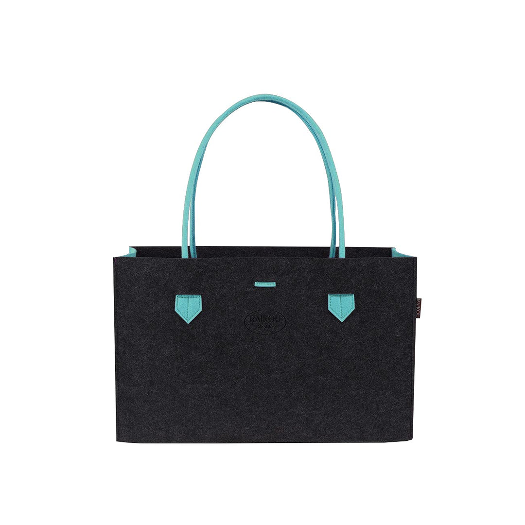 RAIKOU KULT Filz Tasche Shopper; in neuem Design; Filzkorb Einkaufstasche Henkeltasche Zeitungskorb