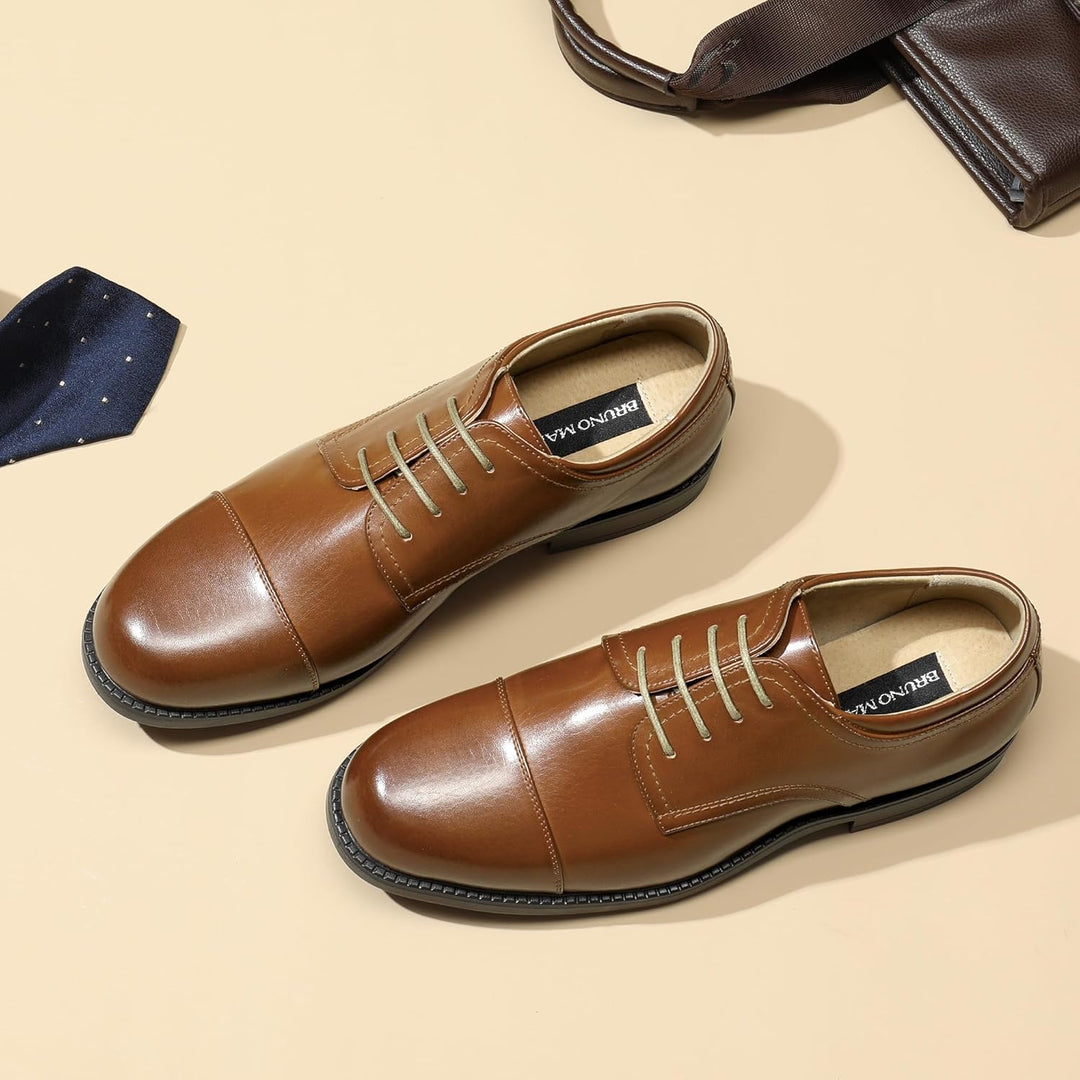 Bruno Marc Herren Anzugschuhe Derby Schnürhalbschuhe Businessschuhe Oxfords 39 EU Braun, 39 EU Braun
