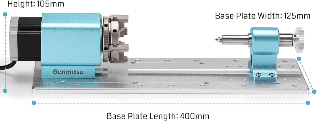 Genmitsu Rotationsmodul-Kit für PROVer XL 4030 V1/6050 Plus CNC-Fräsmaschine mit NEMA23 Planetengetr
