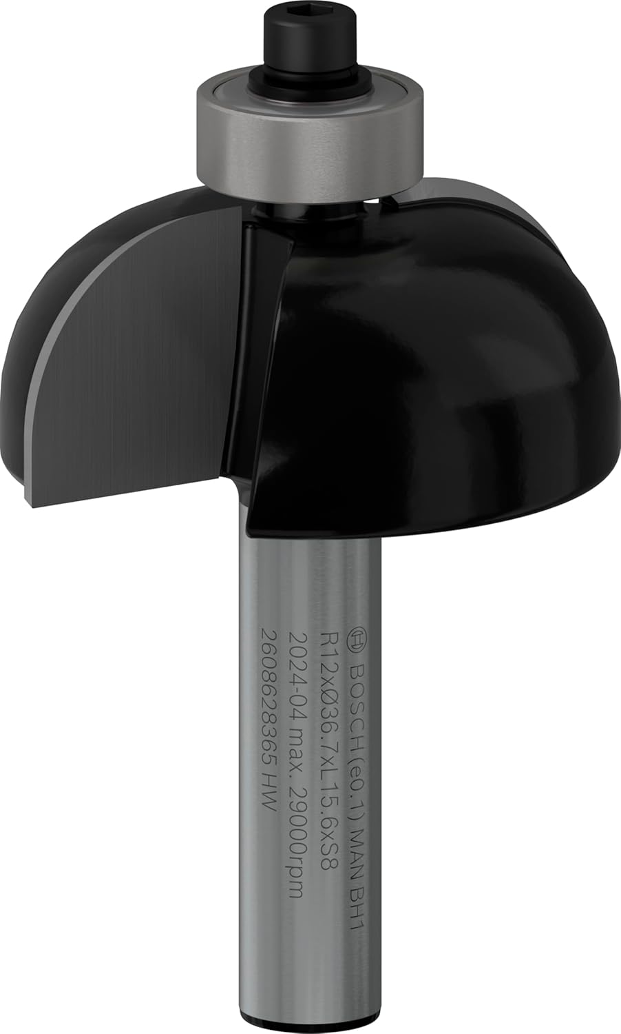 Bosch Professional 1x Hohlkehlenfräser Standard for Wood (für Holz, Radius 12mm, Arbeitslänge 15.6mm