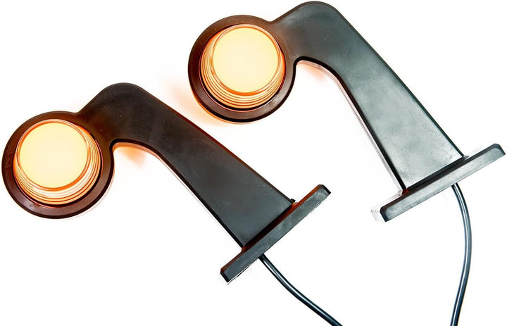 Web Truck 2 x LED Gummi Begrenzungsleuchte Seitenleuchte 12V 24V mit Old School NEON STYLE Positions