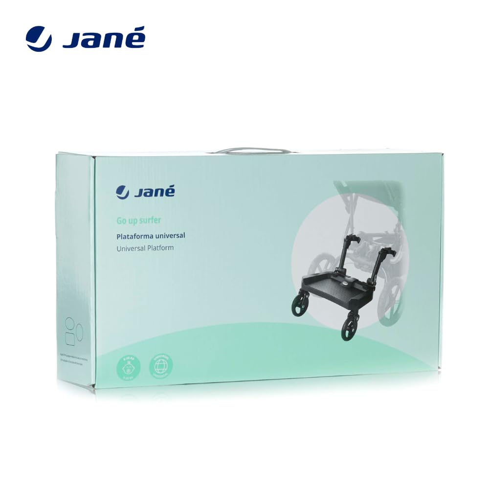 Jané Go Up Surfer, universale Kinderwagen-Plattform, bis 20 kg, einfache Montage, klappbar, rutschfe