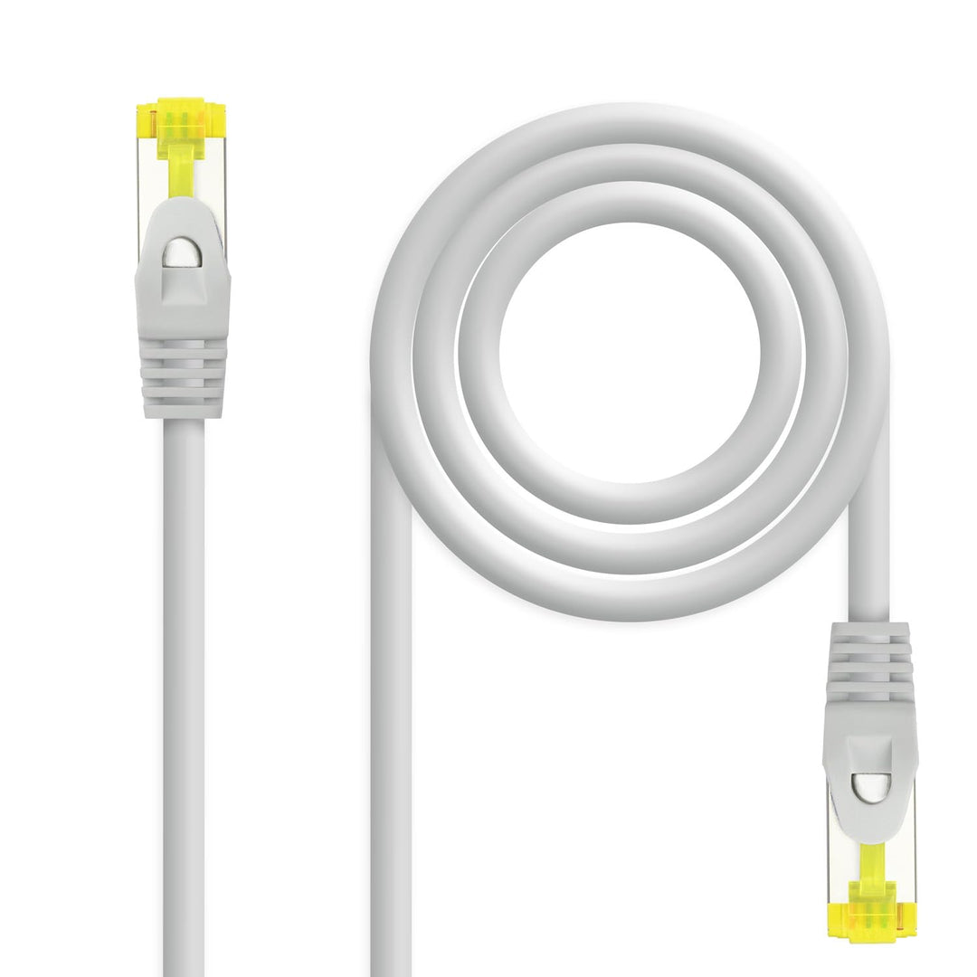 RJ45 LSZH Cat.6A SFTP Netzwerkkabel AWG26 100% Kupfer halogenfrei grau 10m Schlauch