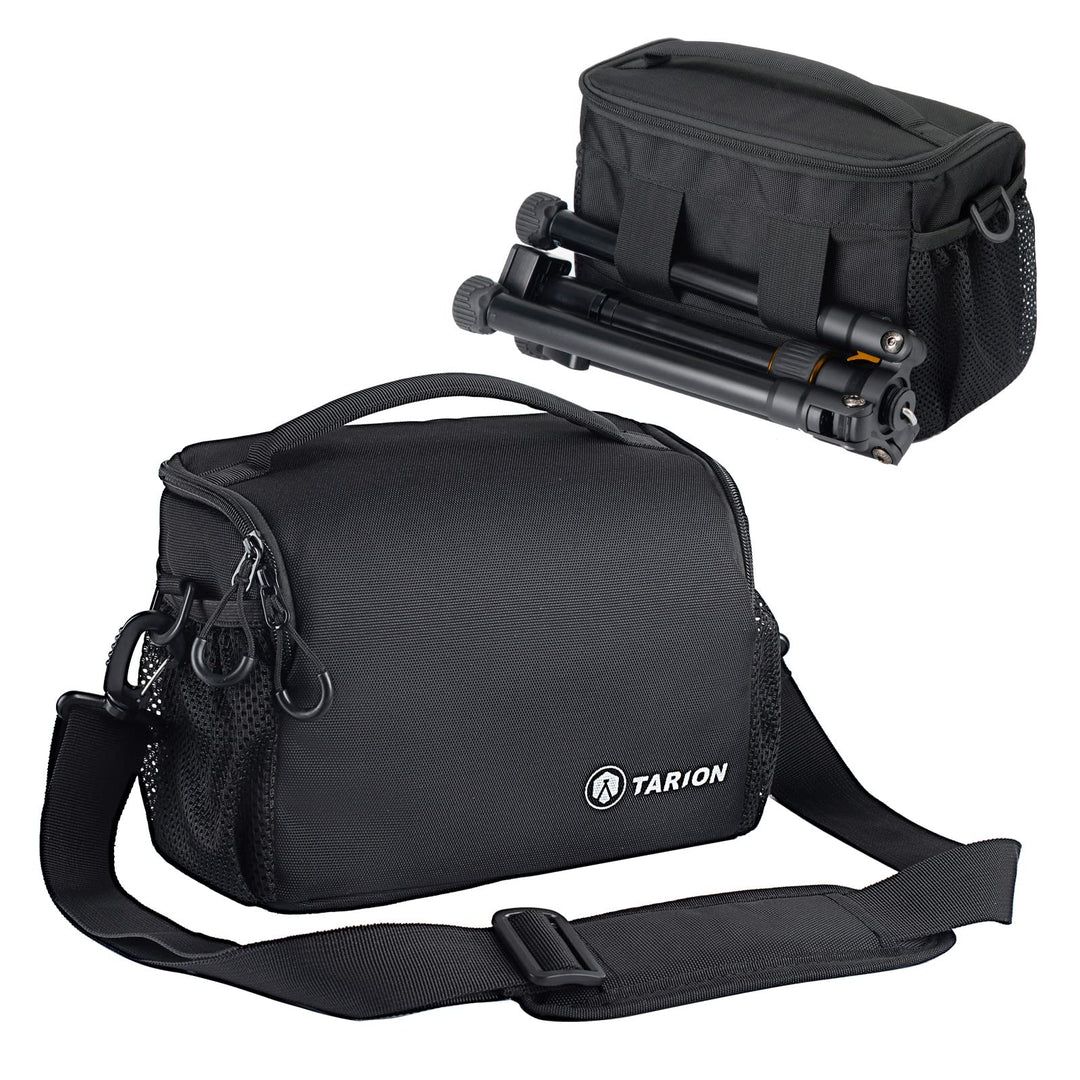 TARION Kameratasche Spiegelreflex SLR Tasche Kamera Umhängetasche mit Regenschutzhülle für Canon Nik
