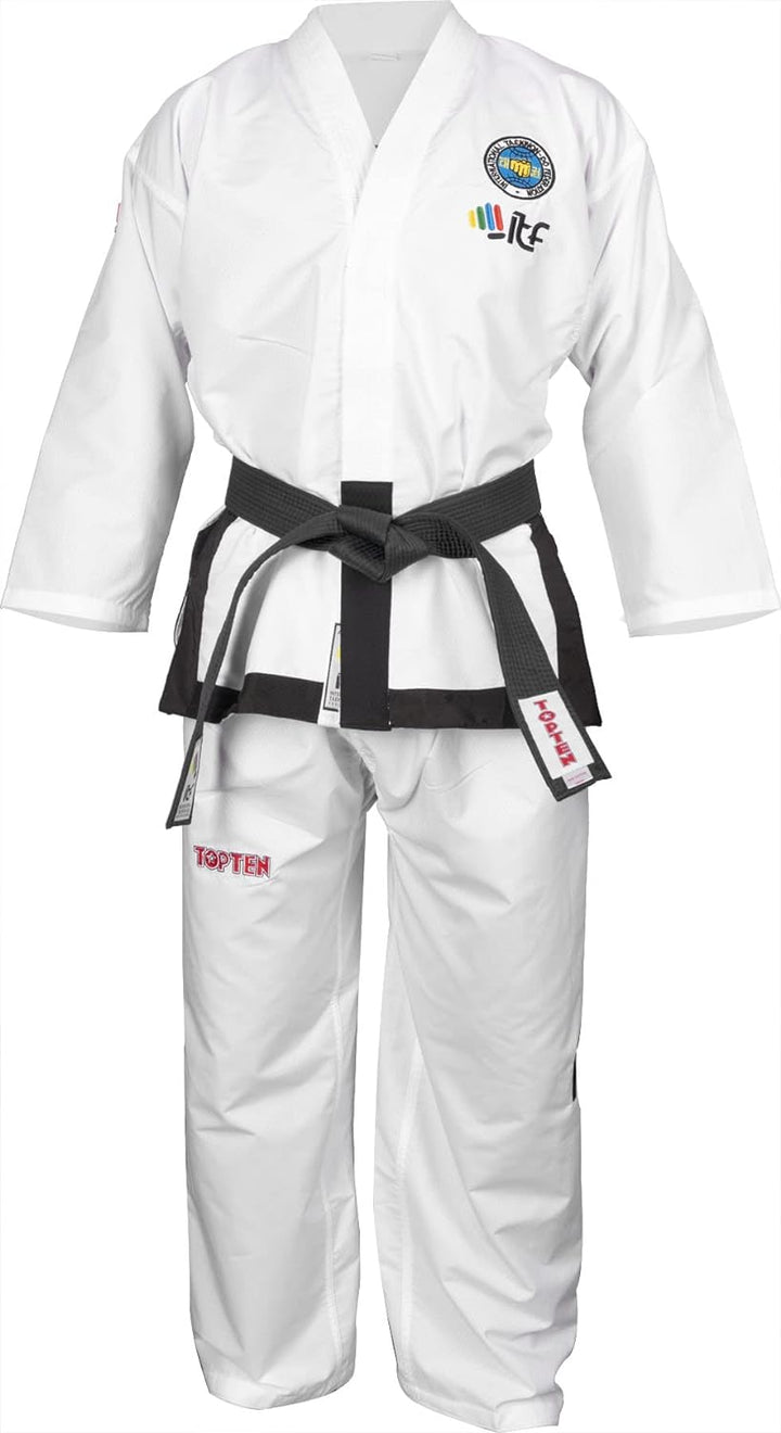 TOP TEN Taekwon-Do Master Dobok „Diamond“ (ITF approved) 160 Weiss, 160 Weiss