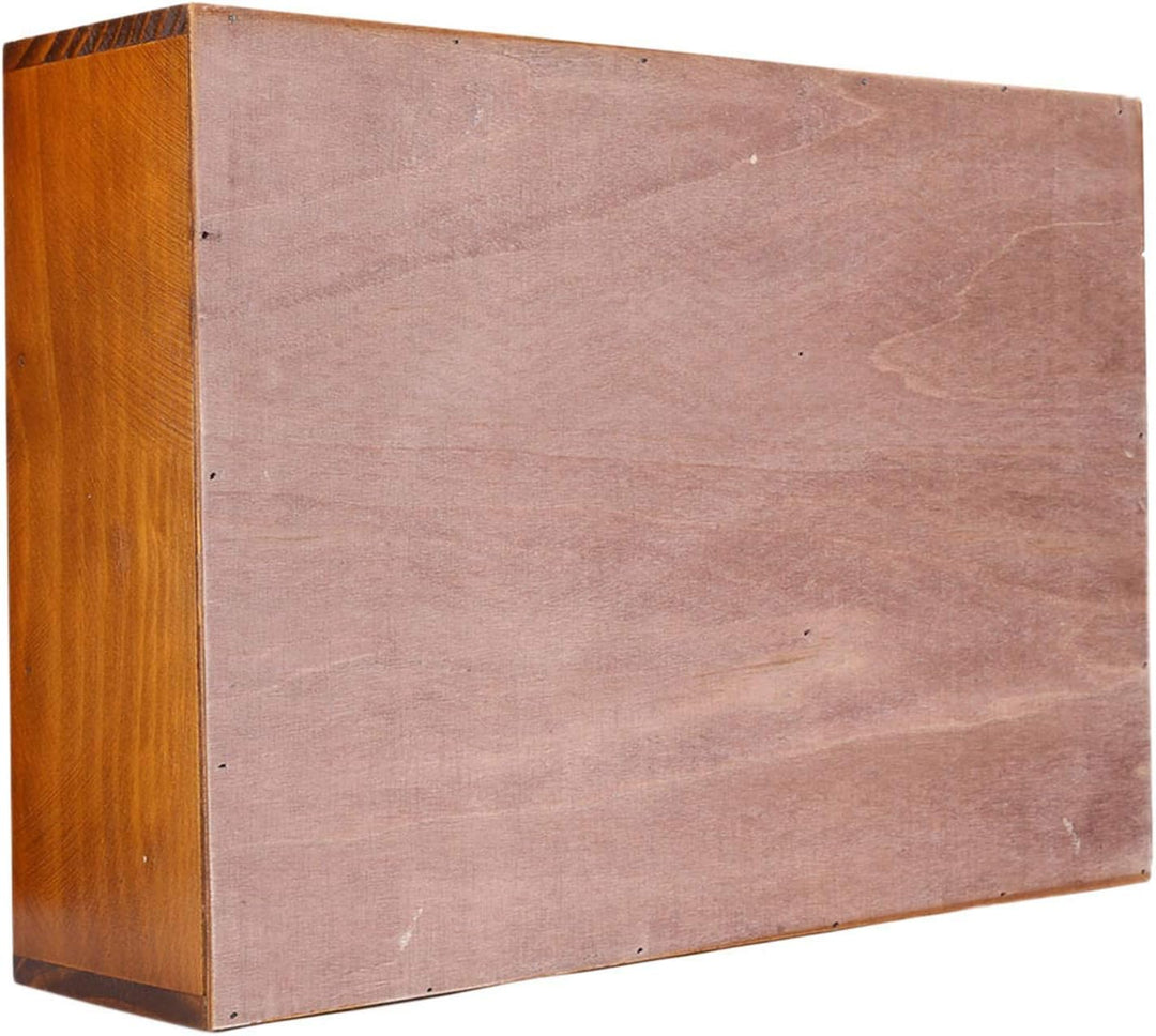 DAUERHAFT Vintage Schublade, Aufbewahrungsbox aus Holz, Vintage SchubladenOrganizer, Apothekerschran