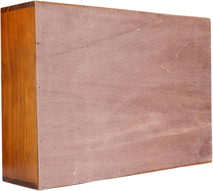 DAUERHAFT Vintage Schublade, Aufbewahrungsbox aus Holz, Vintage SchubladenOrganizer, Apothekerschran