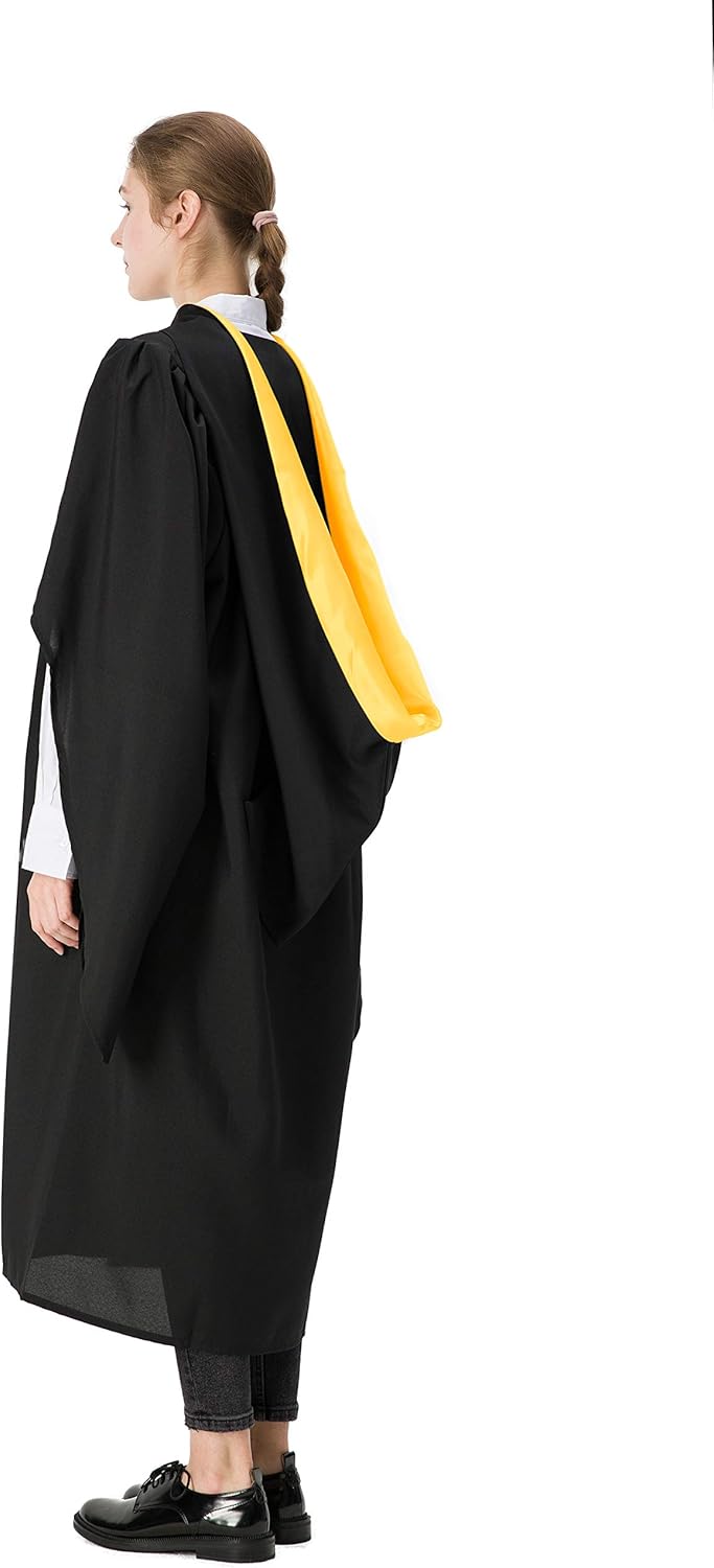 GraduationMall UK Academic Bachelor Graduation Hood Unisex Einheitsgrösse Gold, Einheitsgrösse Gold