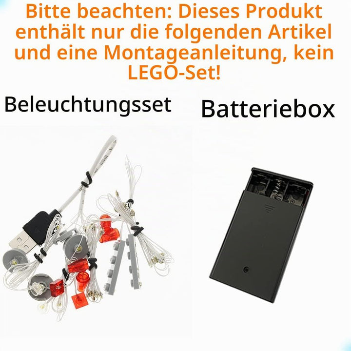GEAMENT LED Licht-Set Kompatibel mit Lego Ghostbusters Ecto-1 - Beleuchtungsset für Creator 10274 Ba
