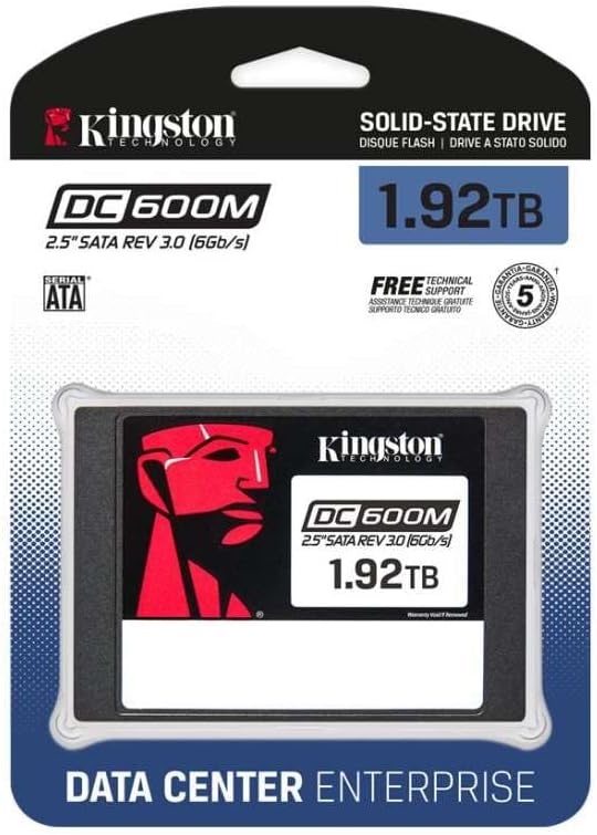 Kingston DC600M SSD 2.5” 1920GB (gemischte Nutzung) Enterprise SATA SSD - SEDC600M/1920G, 1920GB