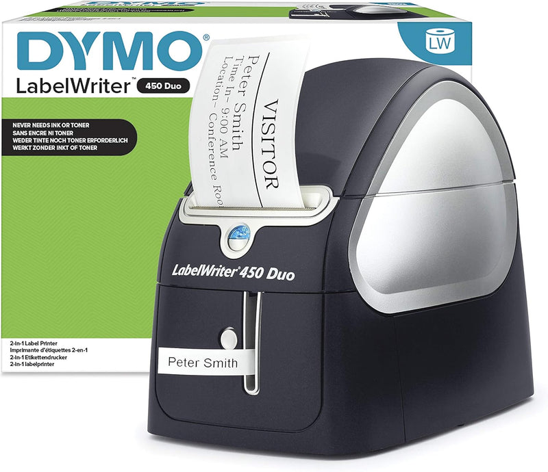 DYMO LabelWriter 450 Duo Etikettendrucker | Professioneller 300 dpi. Thermodirekt Etikettiergerät |