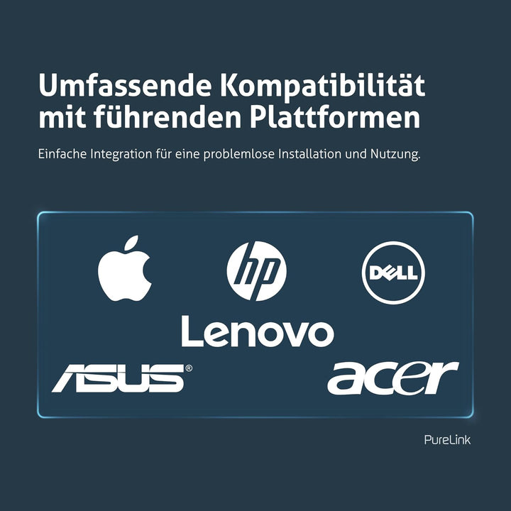 PureLink Vuelogic höhenverstellbarer Laptop Ständer, ergonomischer Notebookhalter für Schreibtische,