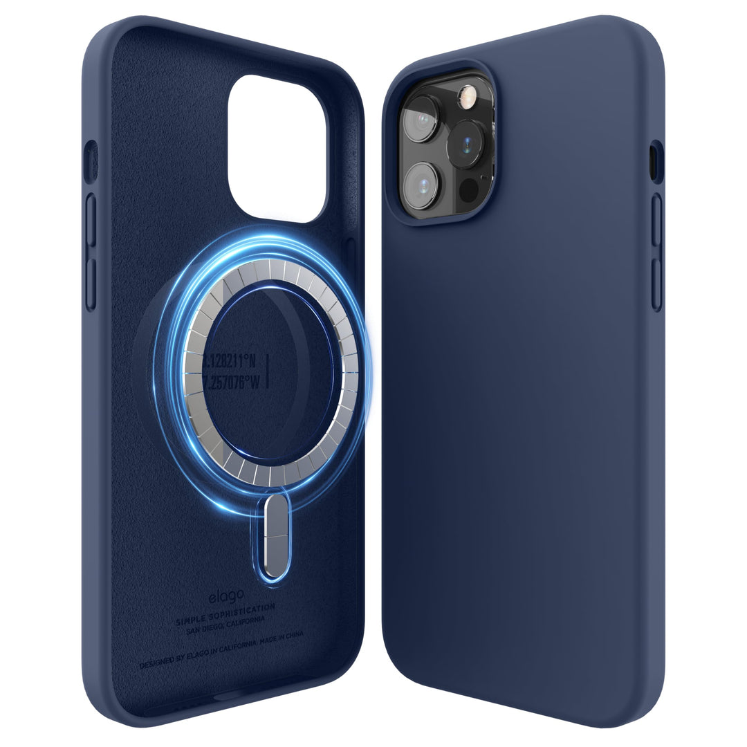 elago Magnetische Silikonhülle, kompatibel mit iPhone 12 Pro Max (6,7 Zoll), kompatibel mit MagSafe-