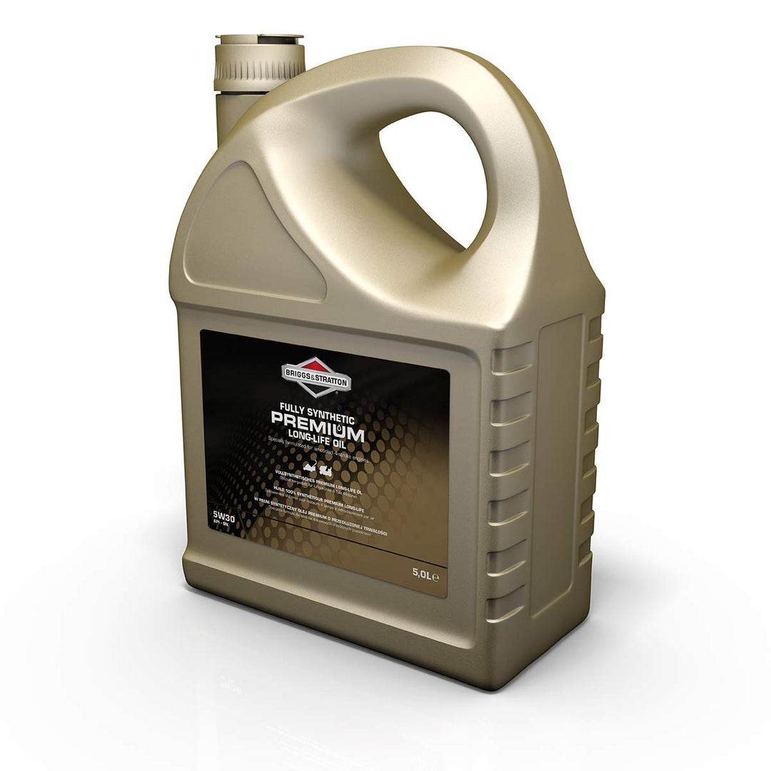 Briggs & Stratton 100009S Premium Öl, Schwarz, 5.0 Litre 5.0 Litre 5W30 Single, 5.0 Litre 5W30 Singl